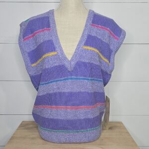 1985 Gitano V-Neck Sweater Sz M With Tag